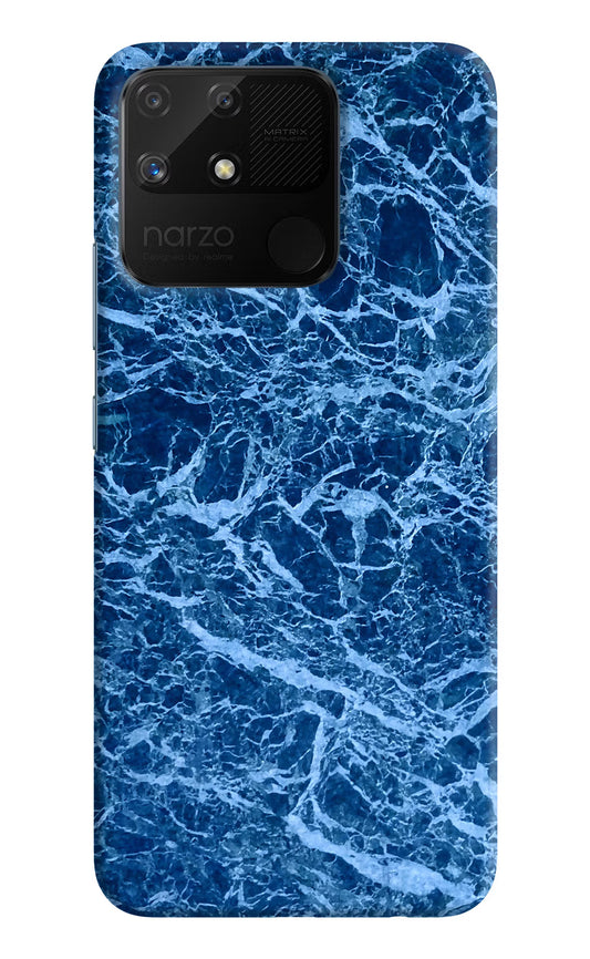 Blue Marble Realme Narzo 50A Hard Case Back Cover by Casekaro