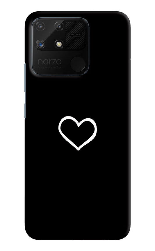 Heart Realme Narzo 50A Hard Case Back Cover by Casekaro