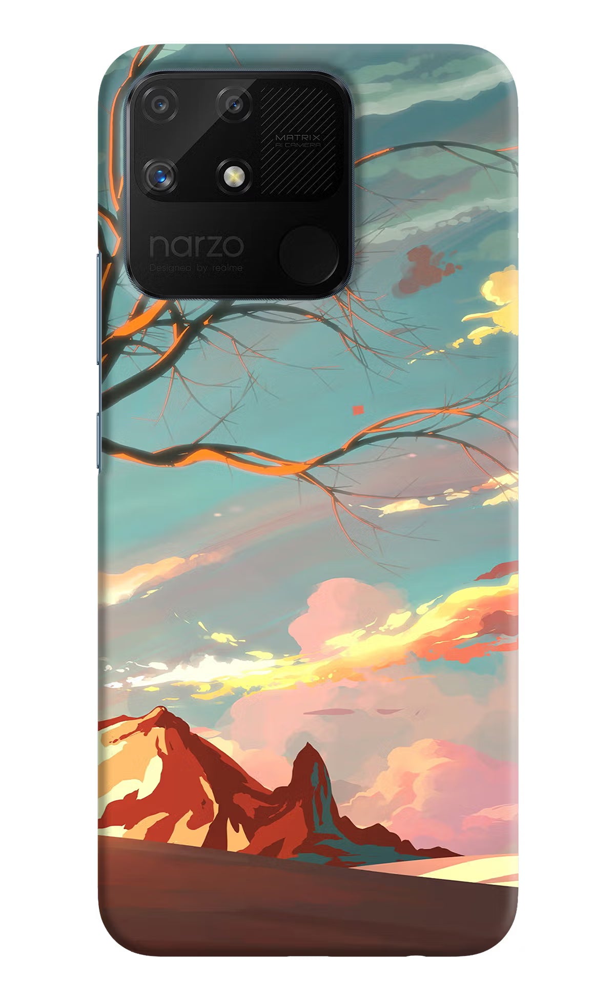 Scenery Realme Narzo 50A Hard Case Back Cover by Casekaro