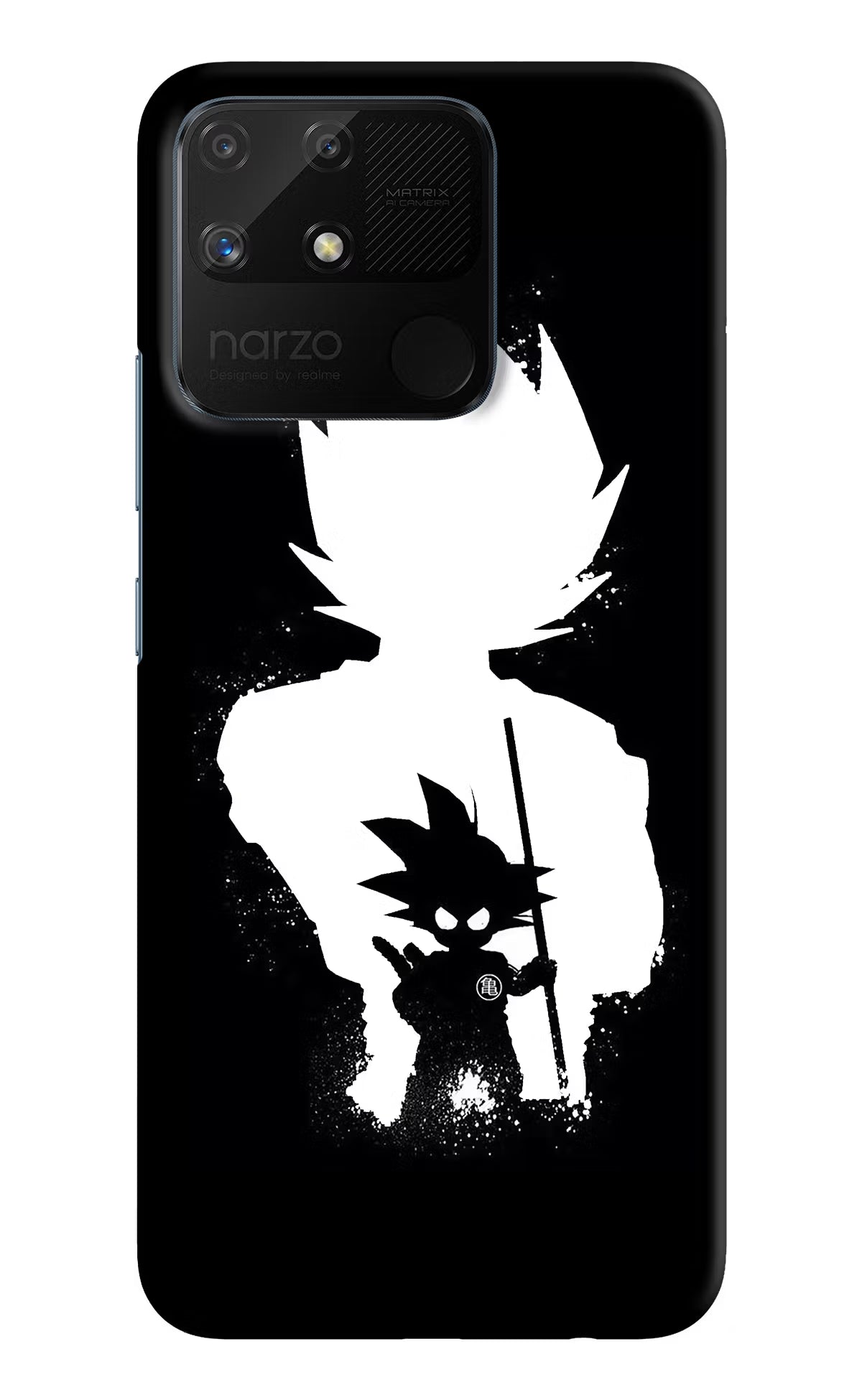 Goku Shadow Realme Narzo 50A Hard Case Back Cover by Casekaro
