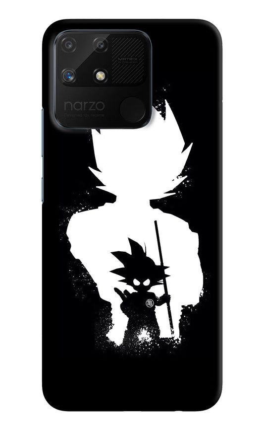 Goku Shadow Realme Narzo 50A Hard Case Back Cover by Casekaro