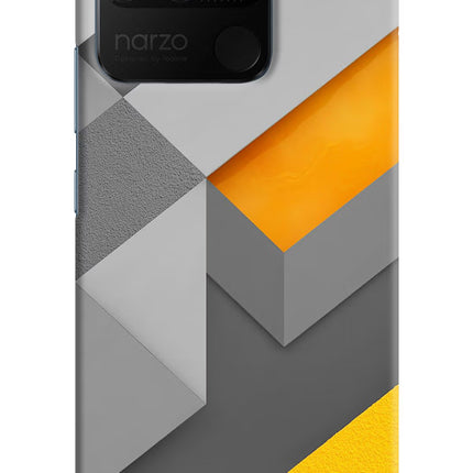 Abstract Realme Narzo 50A Hard Case Back Cover by Casekaro