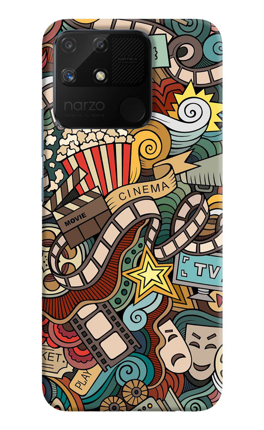 Cinema Abstract Realme Narzo 50A Hard Case Back Cover by Casekaro