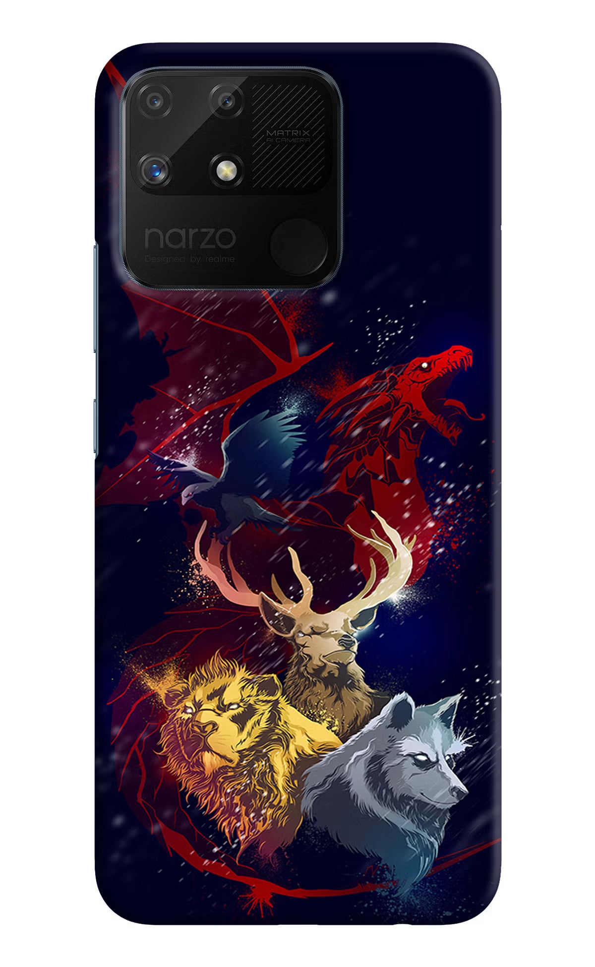 Game Of Thrones Realme Narzo 50A Hard Case Back Cover by Casekaro