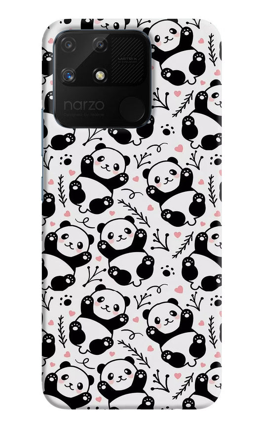 Cute Panda Realme Narzo 50A Hard Case Back Cover by Casekaro
