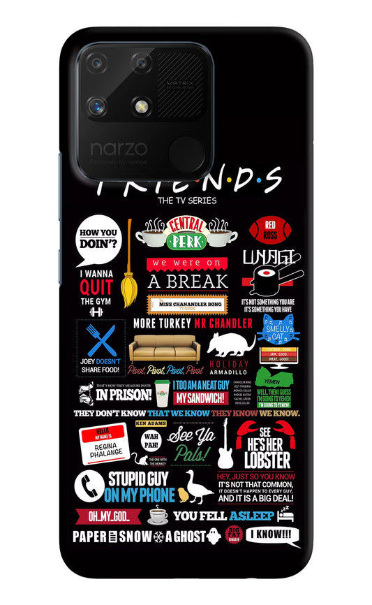 FRIENDS Realme Narzo 50A Hard Case Back Cover by Casekaro