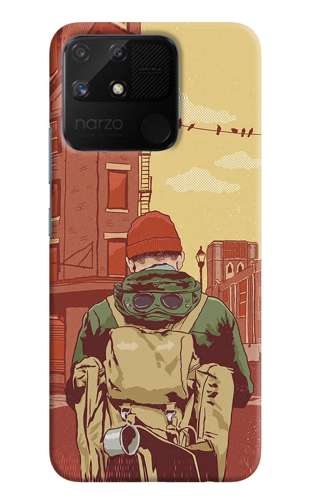 Adventurous Realme Narzo 50A Hard Case Back Cover by Casekaro
