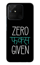 Zero Fucks Given Realme Narzo 50A Hard Case Back Cover by Casekaro