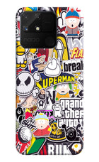 Sticker Bomb Realme Narzo 50A Hard Case Back Cover by Casekaro