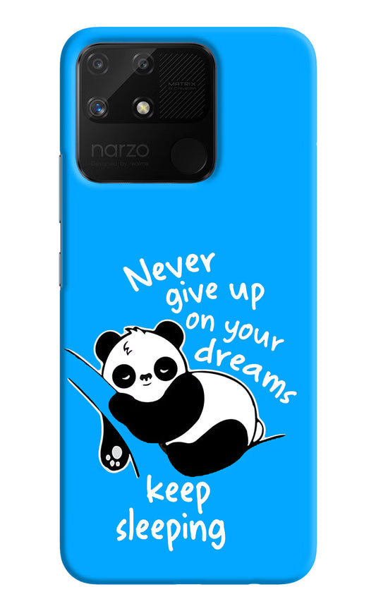 Keep Sleeping Realme Narzo 50A Hard Case Back Cover by Casekaro