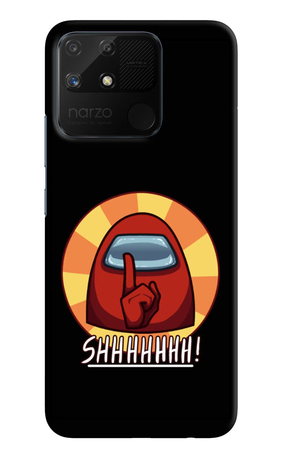 Among Us Shhh! Realme Narzo 50A Back Cover, Hard case