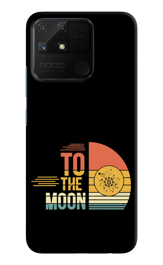 To the Moon Realme Narzo 50A Hard Case Back Cover by Casekaro