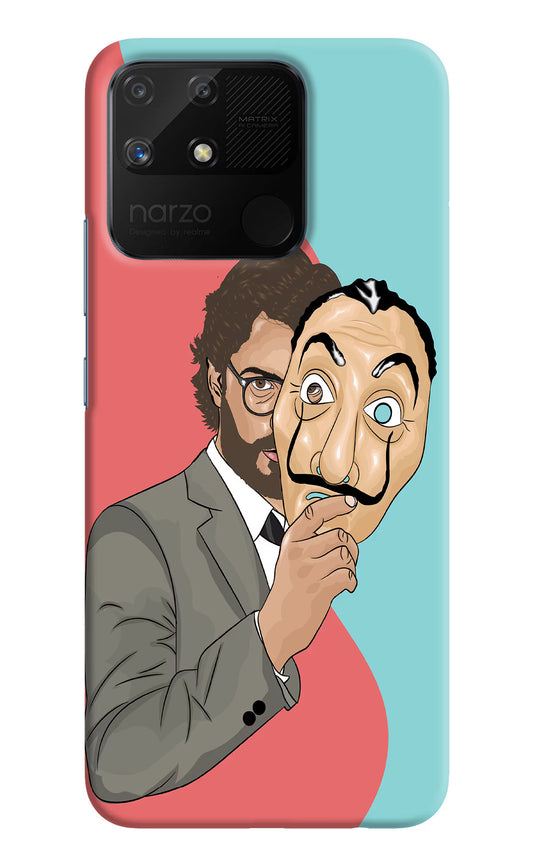 Professor Realme Narzo 50A Hard Case Back Cover by Casekaro