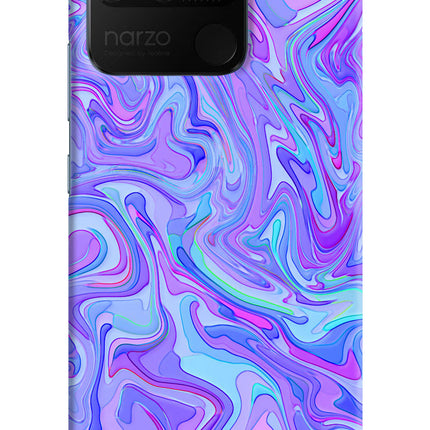 Glitter Realme Narzo 50A Hard Case Back Cover by Casekaro