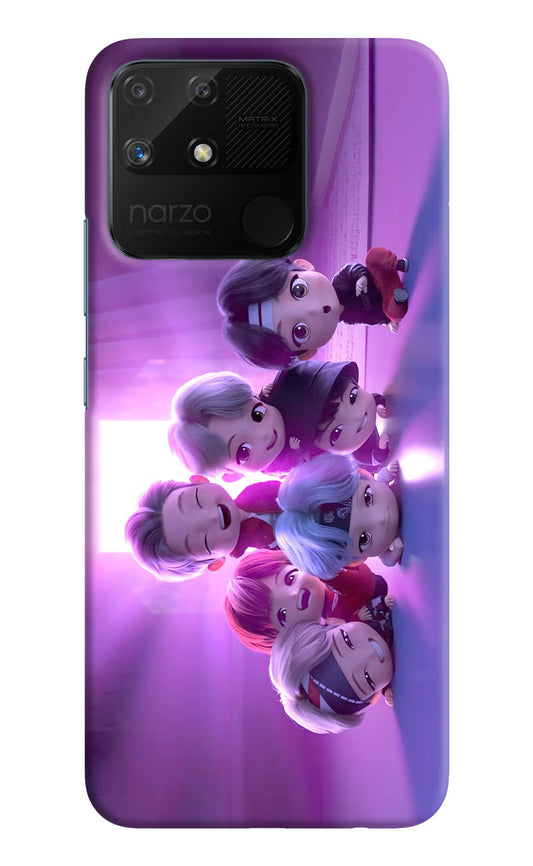 BTS Chibi Realme Narzo 50A Hard Case Back Cover by Casekaro