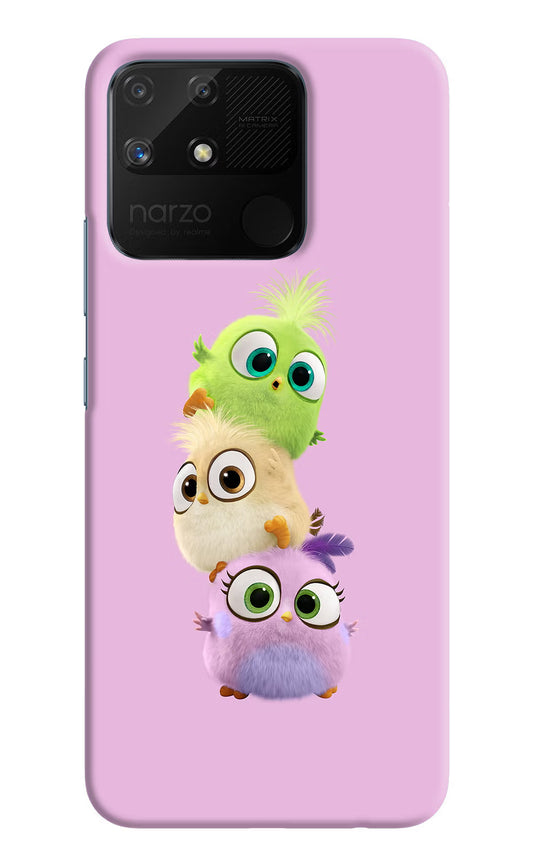 Cute Little Birds Realme Narzo 50A Hard Case Back Cover by Casekaro