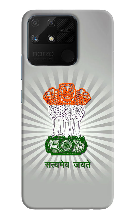 Satyamev Jayate Art Realme Narzo 50A Hard Case Back Cover by Casekaro