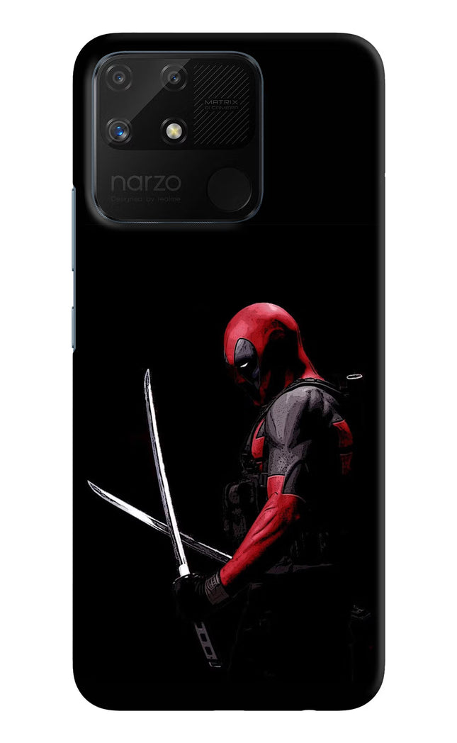 Deadpool Realme Narzo 50A Hard Case Back Cover by Casekaro