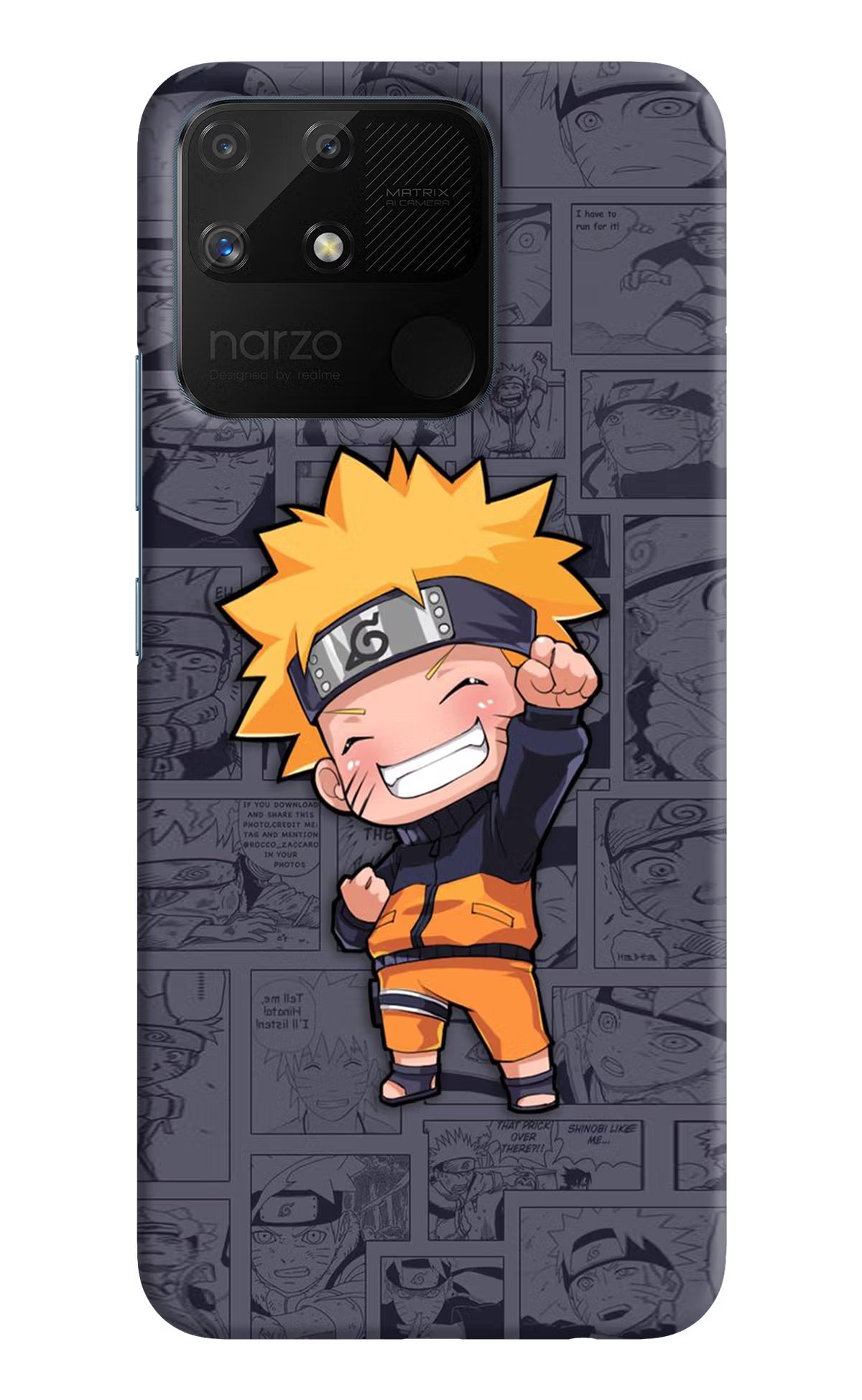 Chota Naruto Realme Narzo 50A Hard Case Back Cover by Casekaro