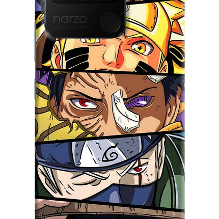 Naruto Character Realme Narzo 50A Hard Case Back Cover by Casekaro