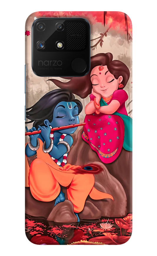 Radhe Krishna Realme Narzo 50A Hard Case Back Cover by Casekaro