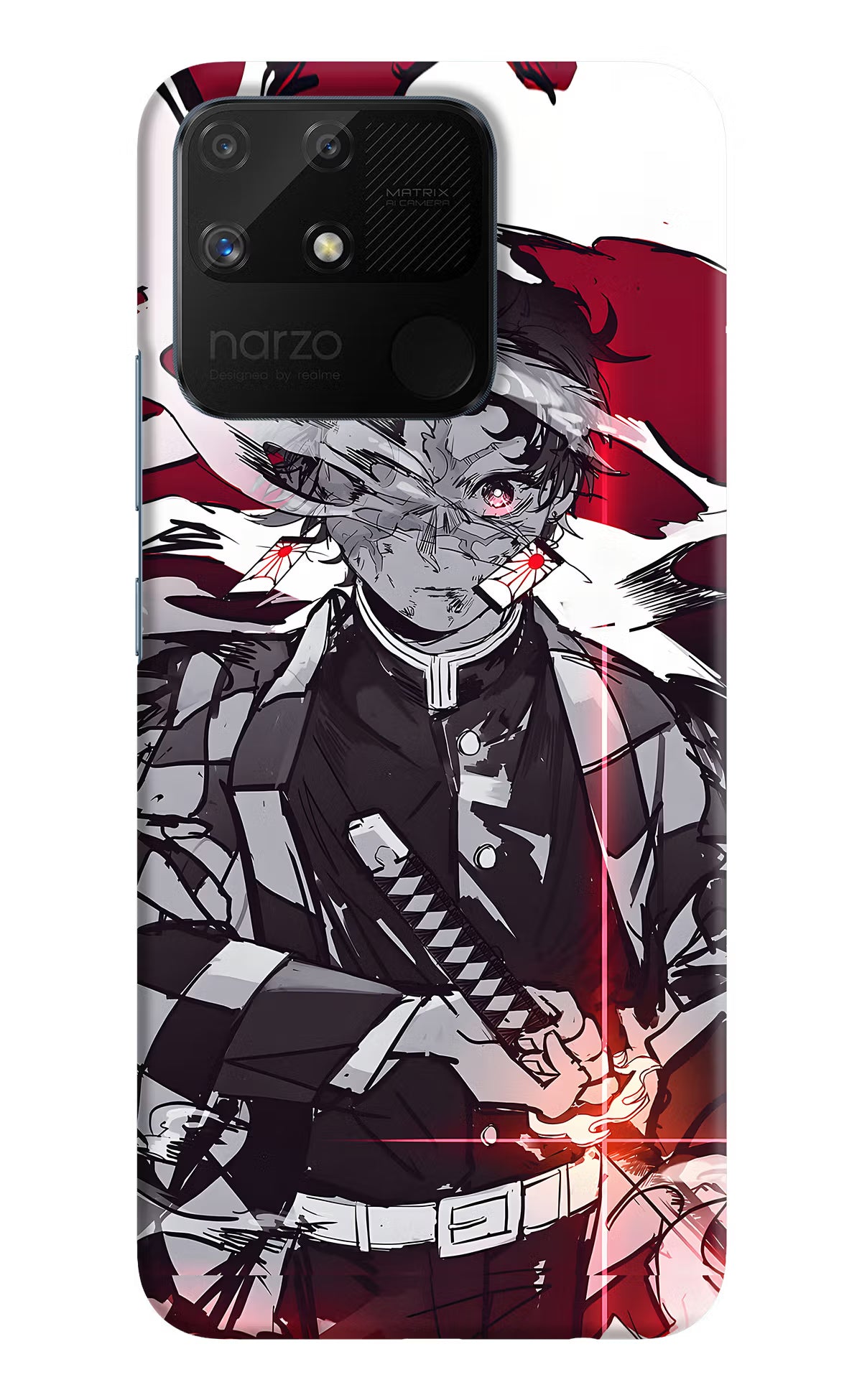 Demon Slayer Realme Narzo 50A Hard Case Back Cover by Casekaro