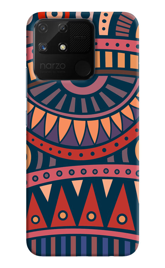 African Culture Design Realme Narzo 50A Hard Case Back Cover by Casekaro