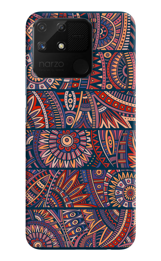 African Culture Design Realme Narzo 50A Hard Case Back Cover by Casekaro