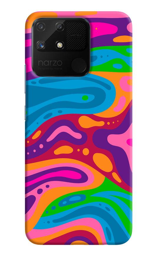 Trippy Pattern Realme Narzo 50A Hard Case Back Cover by Casekaro