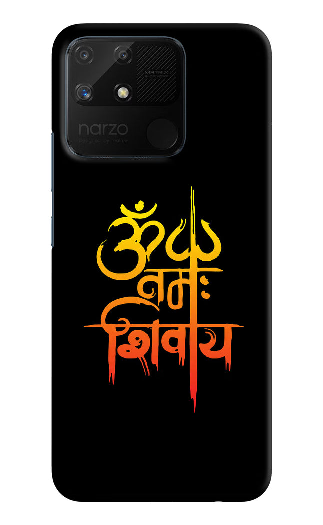 Om Namah Shivay Realme Narzo 50A Hard Case Back Cover by Casekaro