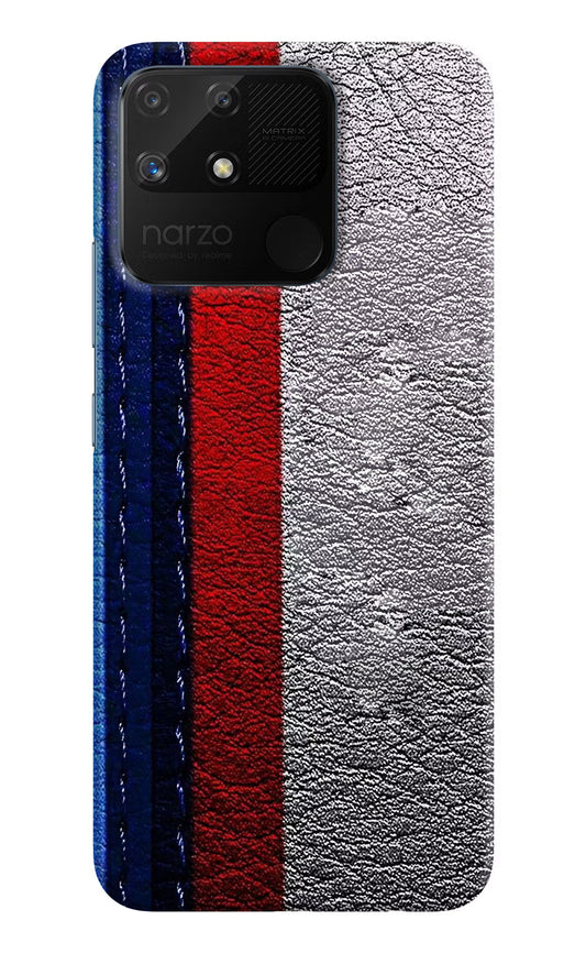 BMW Stripes Realme Narzo 50A Hard Case Back Cover by Casekaro