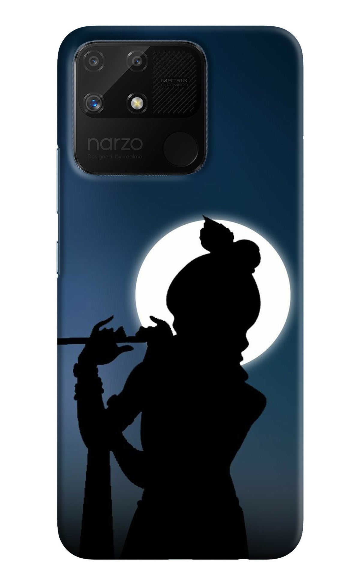 Shri Krishna Silhouette Realme Narzo 50A Back Cover