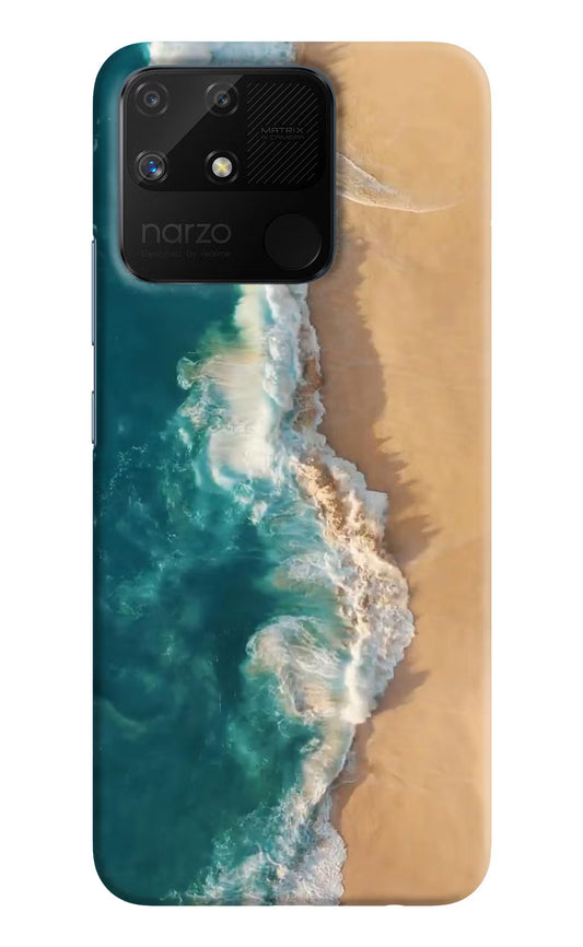 Ocean Beach Realme Narzo 50A Hard Case Back Cover by Casekaro