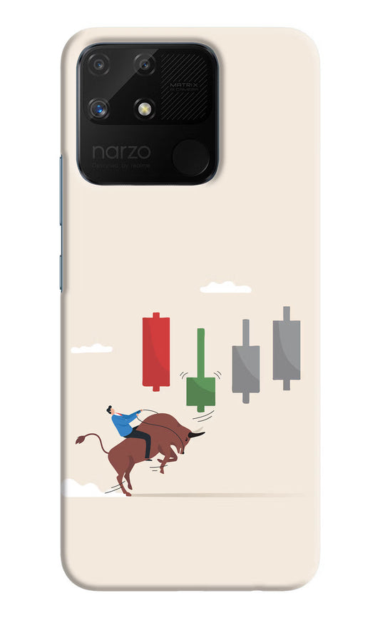 Bull Trading Momentum Realme Narzo 50A Hard Case Back Cover by Casekaro
