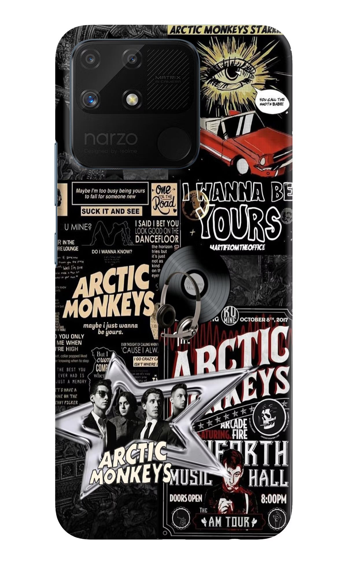 Arctic Monkeys Realme Narzo 50A Hard Case Back Cover by Casekaro