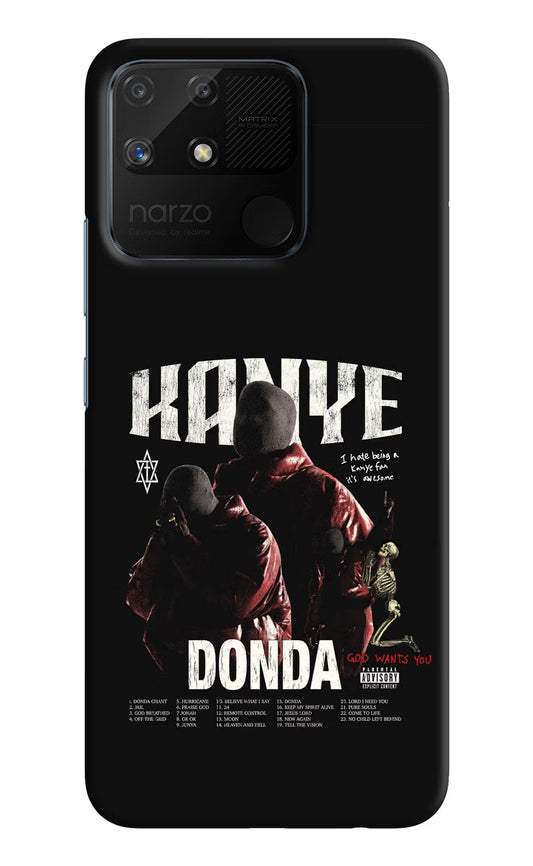 Donda Kanye West Realme Narzo 50A Hard Case Back Cover by Casekaro