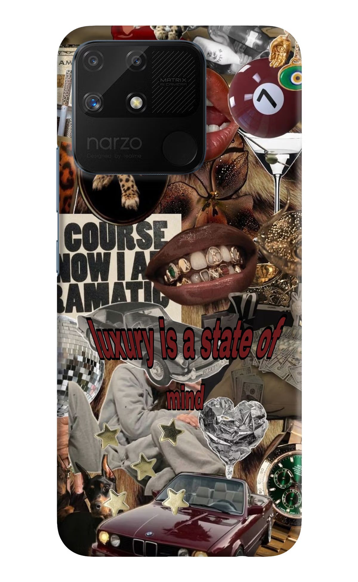 Luxury Realme Narzo 50A Hard Case Back Cover by Casekaro
