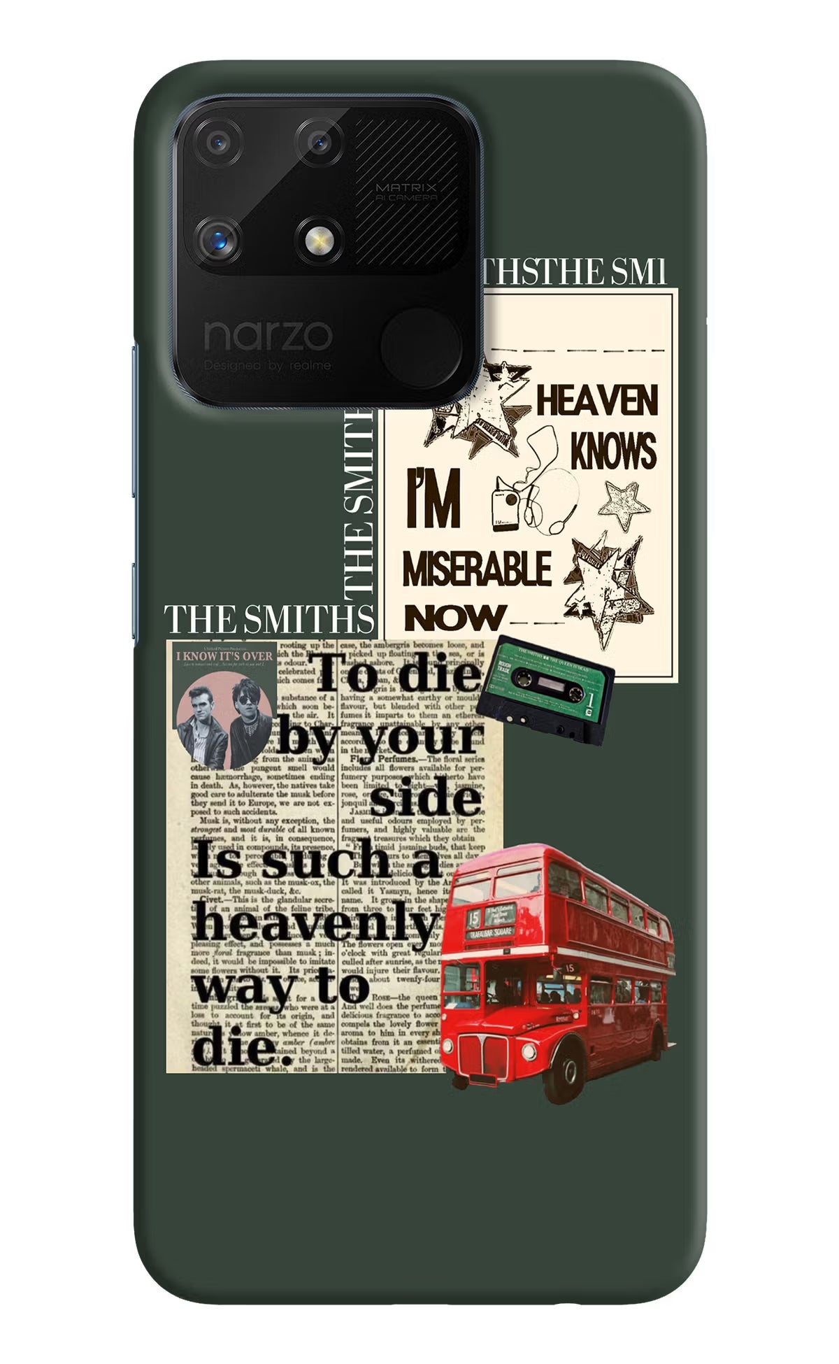 The Smiths Realme Narzo 50A Hard Case Back Cover by Casekaro