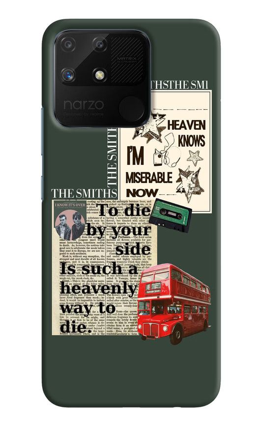 The Smiths Realme Narzo 50A Hard Case Back Cover by Casekaro