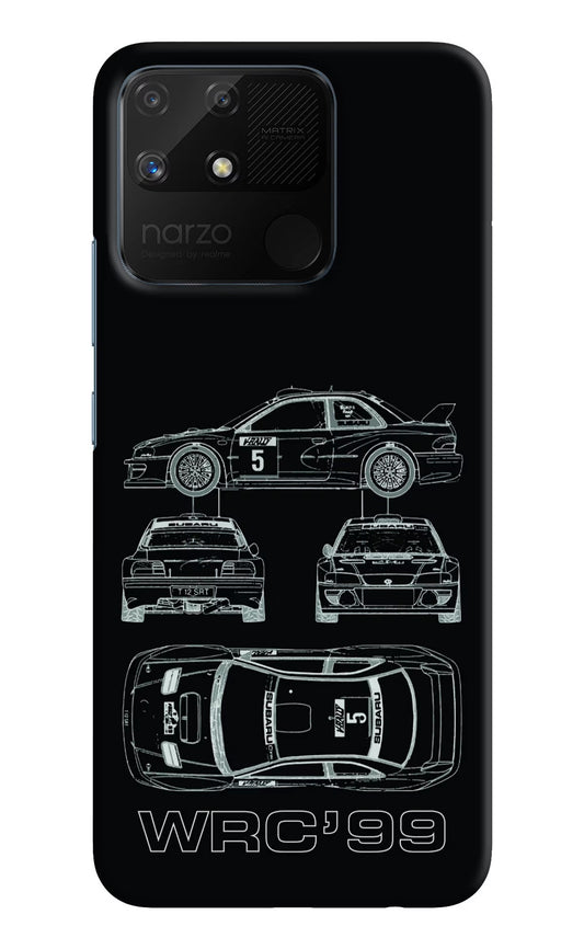 WRC'99 Realme Narzo 50A Hard Case Back Cover by Casekaro