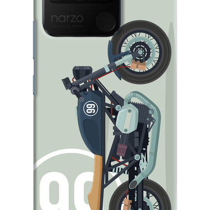 Classic Cafe Racer 99 Realme Narzo 50A Hard Case Back Cover by Casekaro