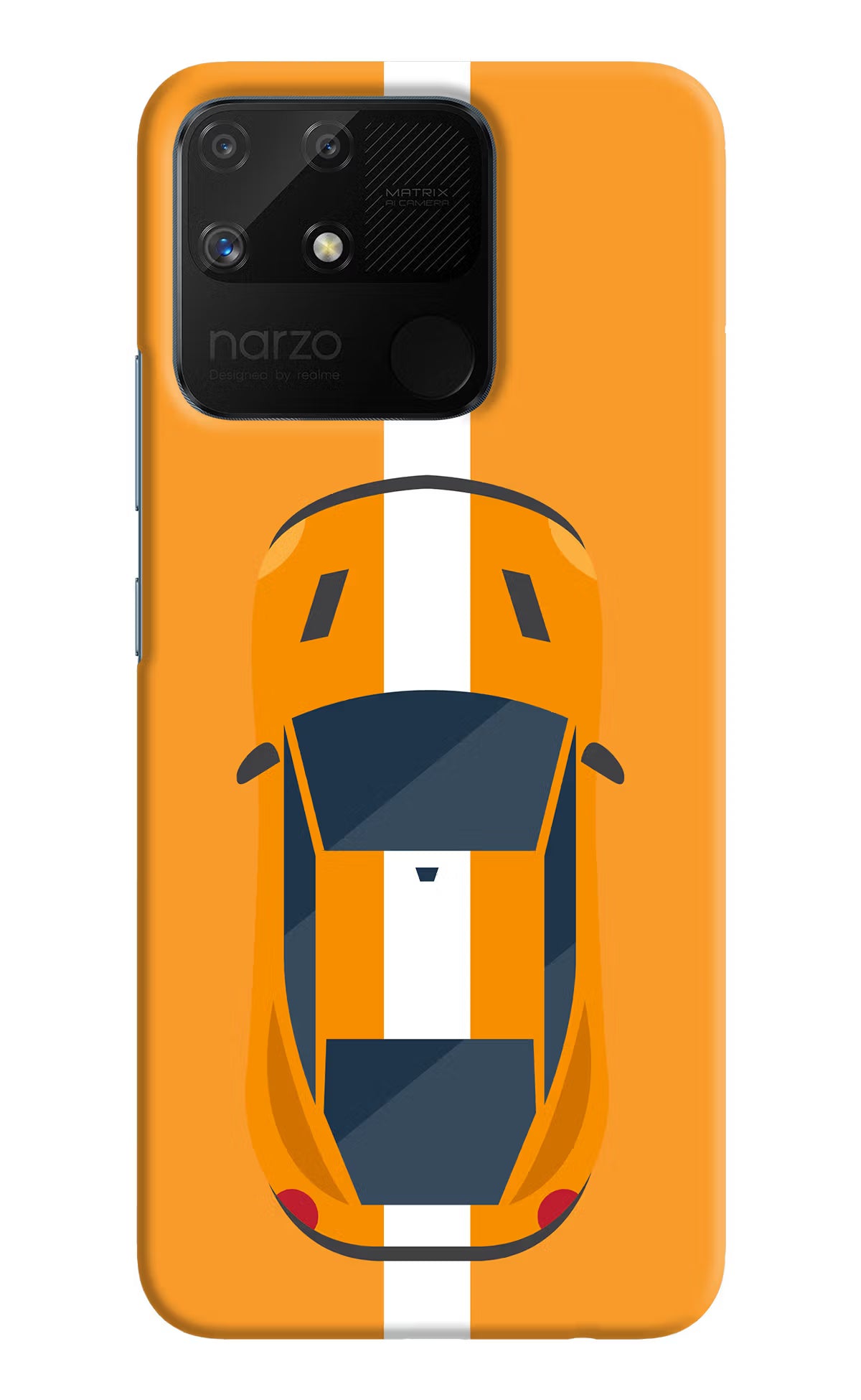 Highway Pursuit Realme Narzo 50A Hard Case Back Cover by Casekaro