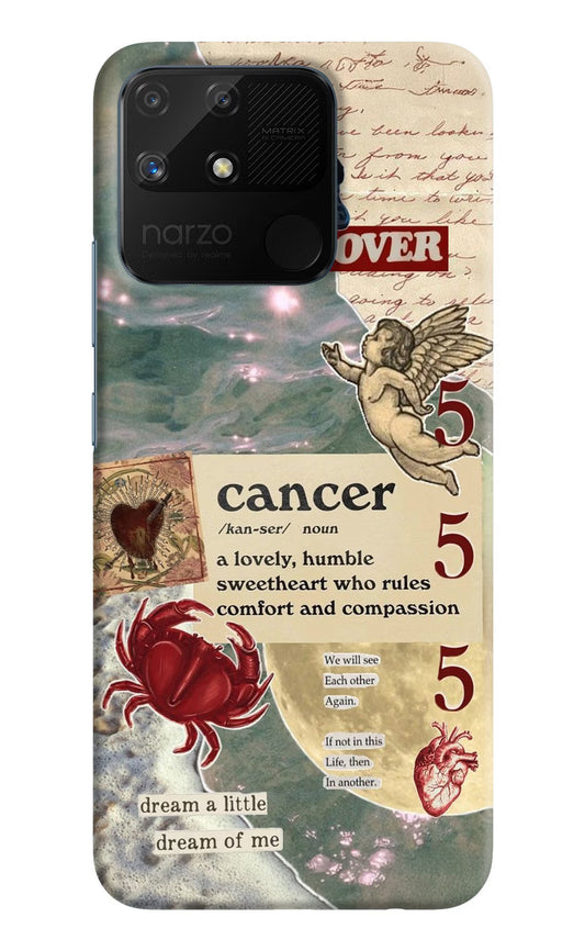 Cancer Zodiac Realme Narzo 50A Hard Case Back Cover by Casekaro