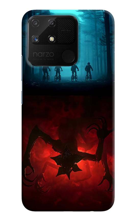 Ordinary Things Downside Up Realme Narzo 50A Hard Case Back Cover by Casekaro