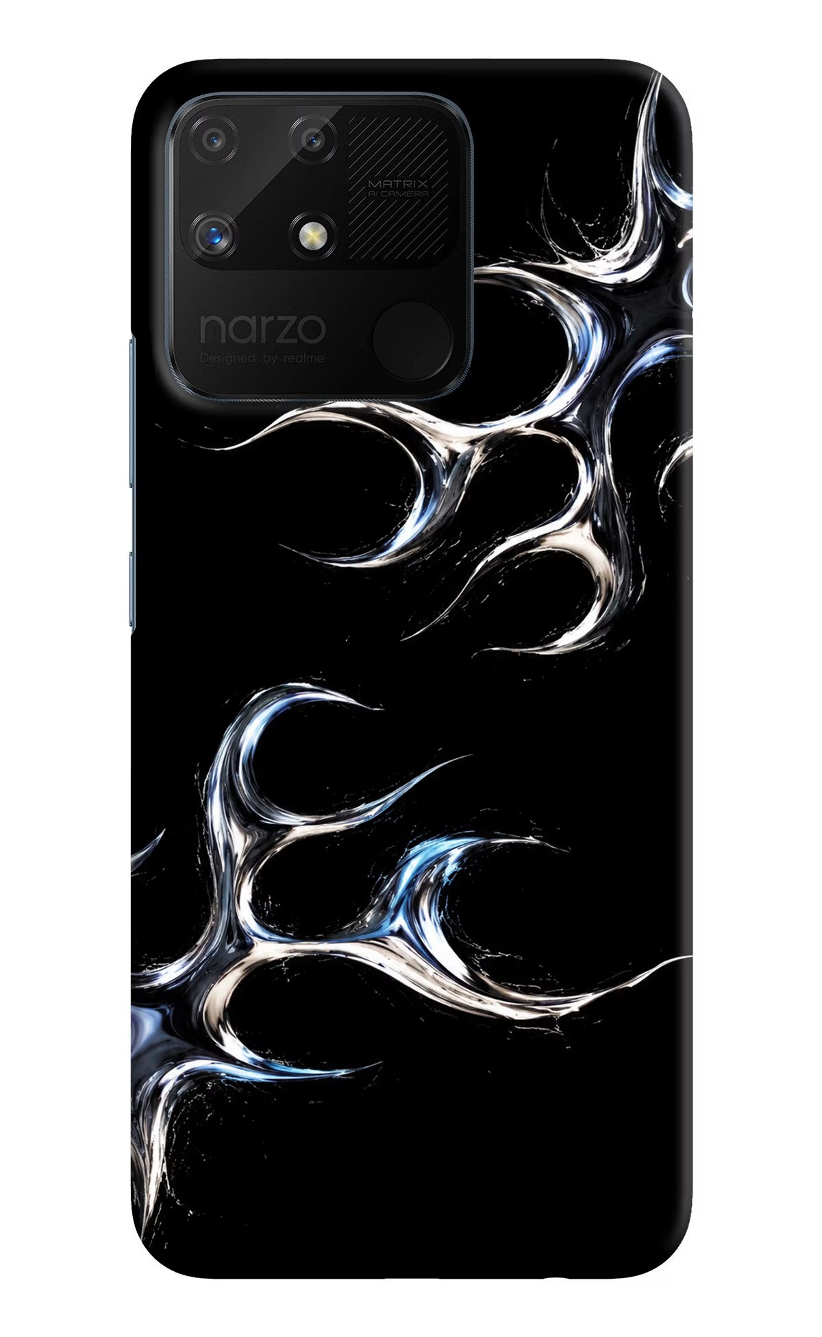 Chrome Tribal Realme Narzo 50A Hard Case Back Cover by Casekaro