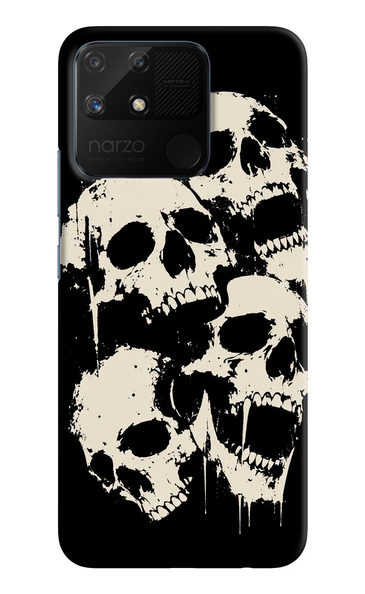 Dead Stack Realme Narzo 50A Hard Case Back Cover by Casekaro