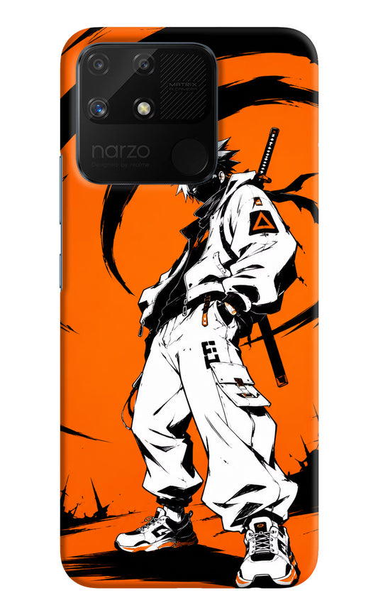 Street Samurai  Realme Narzo 50A Hard Case Back Cover by Casekaro