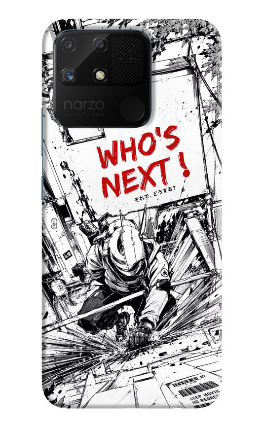 Who's Next Realme Narzo 50A Hard Case Back Cover by Casekaro