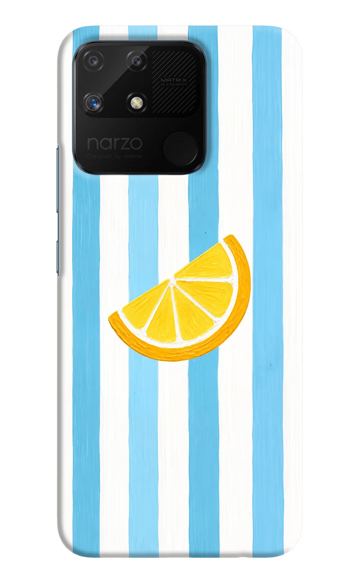 Summer Lemon Realme Narzo 50A Hard Case Back Cover by Casekaro