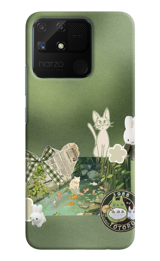 Aesthetic anime Realme Narzo 50A Back Cover